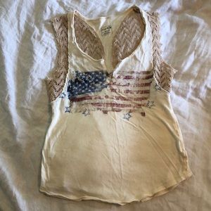 Free People American Flag Tank